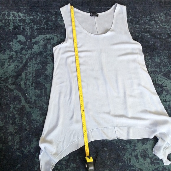 Bella Amore Tunic Top Blue Med Made In Italy Light Viscose Lagen look - Picture 4 of 12